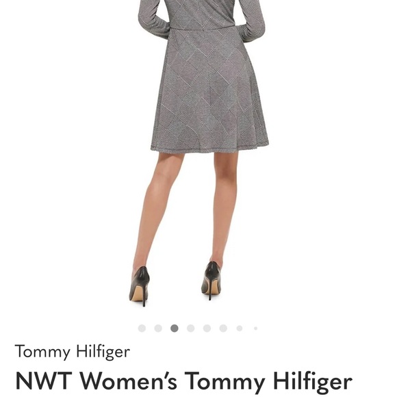 NWT Tommy Hilfiger Houndstooth Dress, Fit and Flare - Picture 12 of 12